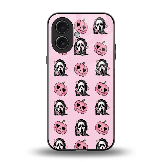 Friendly Ghost back phone cover | glass case for iphone 17