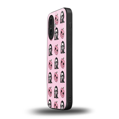 Friendly Ghost iphone 17 mobile cover | shockproof glass phone case