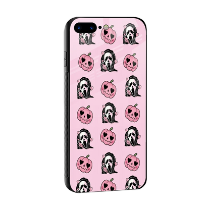Friendly Ghost sleek iphone 8 plus cover with tempered glass back and TPU edges