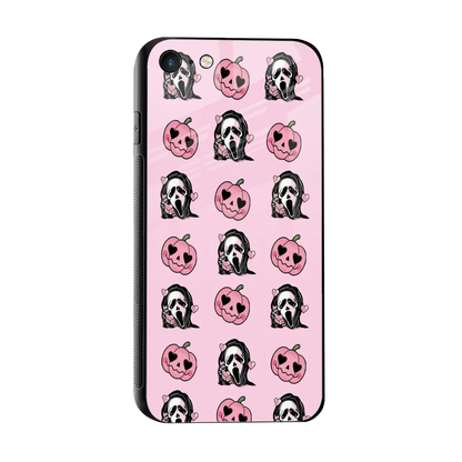 Friendly Ghost sleek iphone 7 cover with tempered glass back and TPU edges