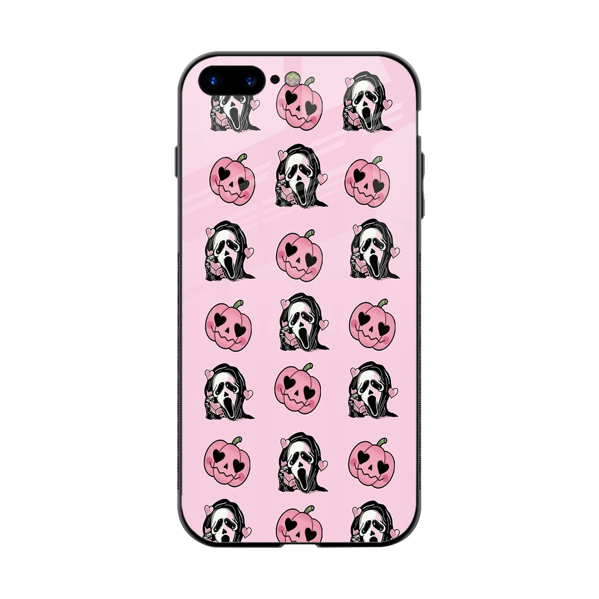 Friendly Ghost back phone cover | glass case for iphone 8 plus