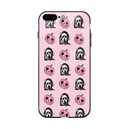 Friendly Ghost back phone cover | glass case for iphone 8 plus