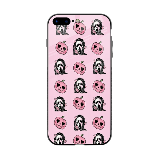 Friendly Ghost back phone cover | glass case for iphone 8 plus