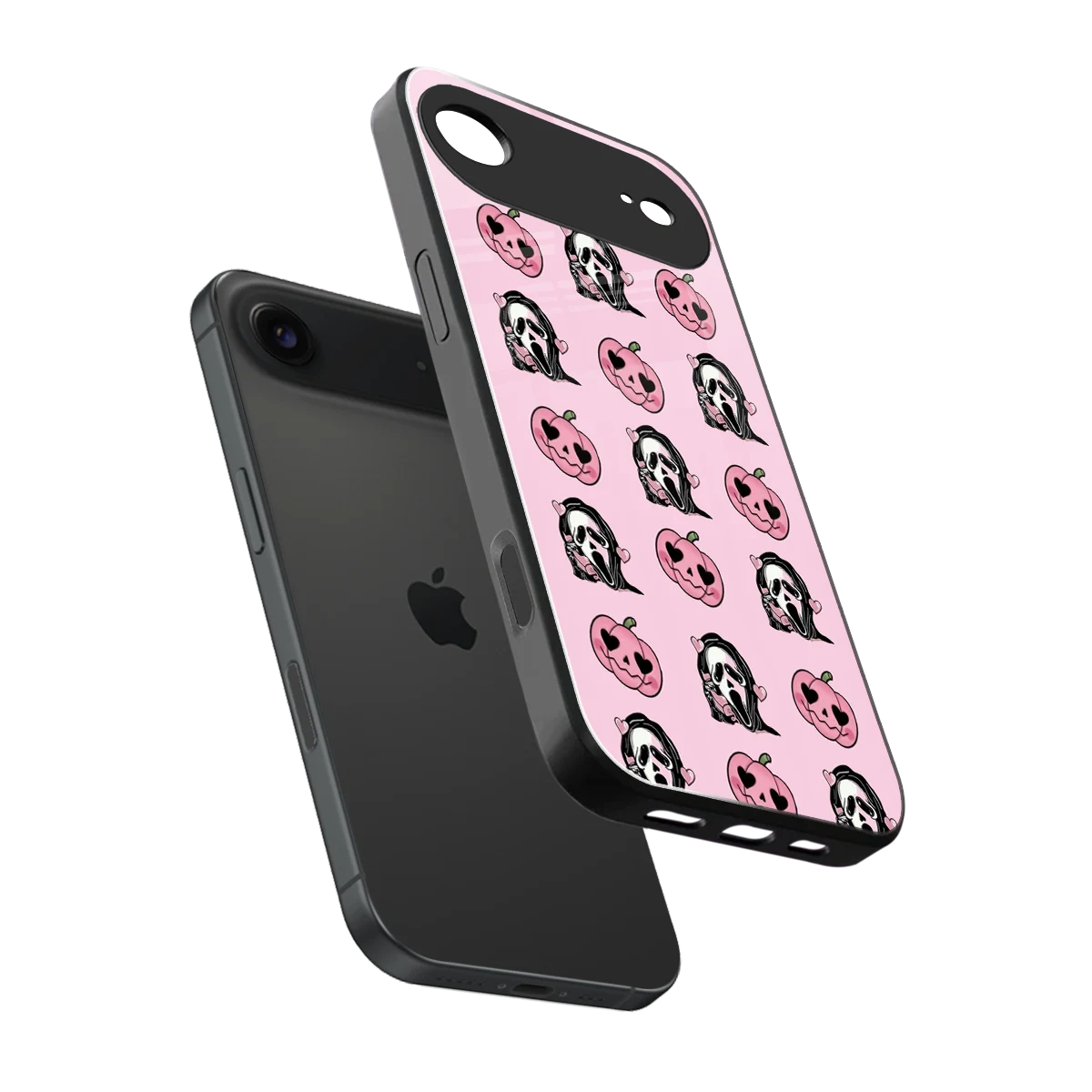 Friendly Ghost sleek iphone air cover with tempered glass back and TPU edges