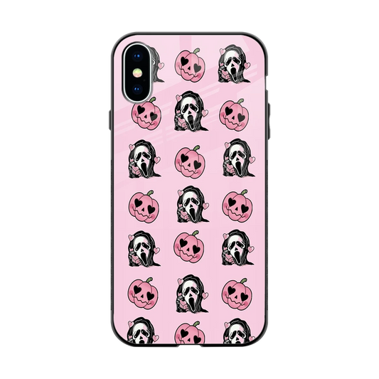 Friendly Ghost back phone cover | glass case for iphone xs