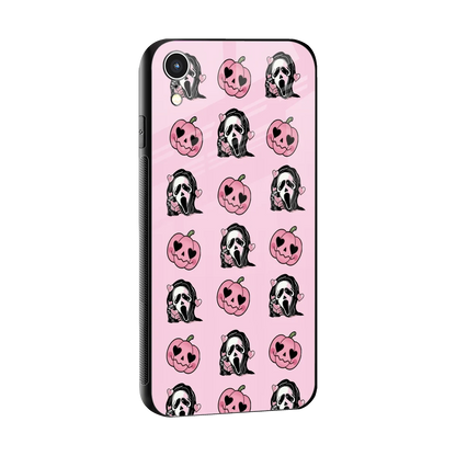 Friendly Ghost sleek iphone xr cover with tempered glass back and TPU edges