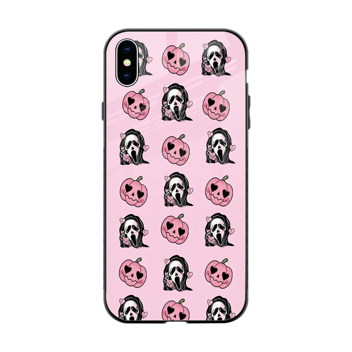 Friendly Ghost back phone cover | glass case for iphone xs max