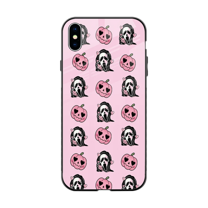 Friendly Ghost back phone cover | glass case for iphone xs max
