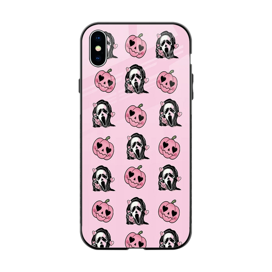 Friendly Ghost back phone cover | glass case for iphone xs max