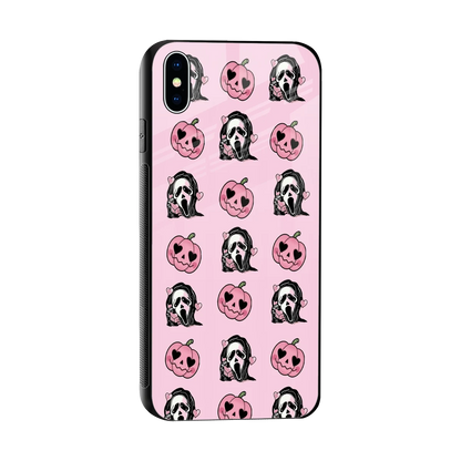 Friendly Ghost sleek iphone xs max cover with tempered glass back and TPU edges