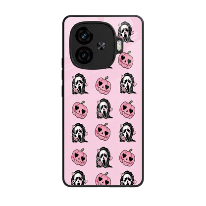 Friendly Ghost back phone cover | glass case for iqoo neo 10r 5g