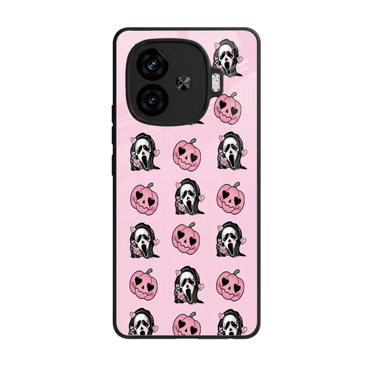 Friendly Ghost back phone cover | glass case for iqoo neo 10r 5g