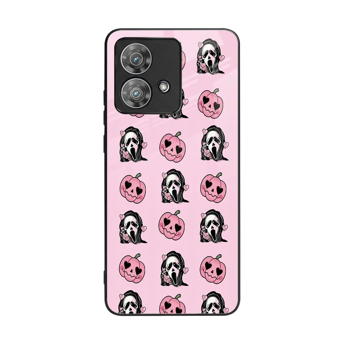 Friendly Ghost back phone cover | glass case for motorola edge 40 neo 5g