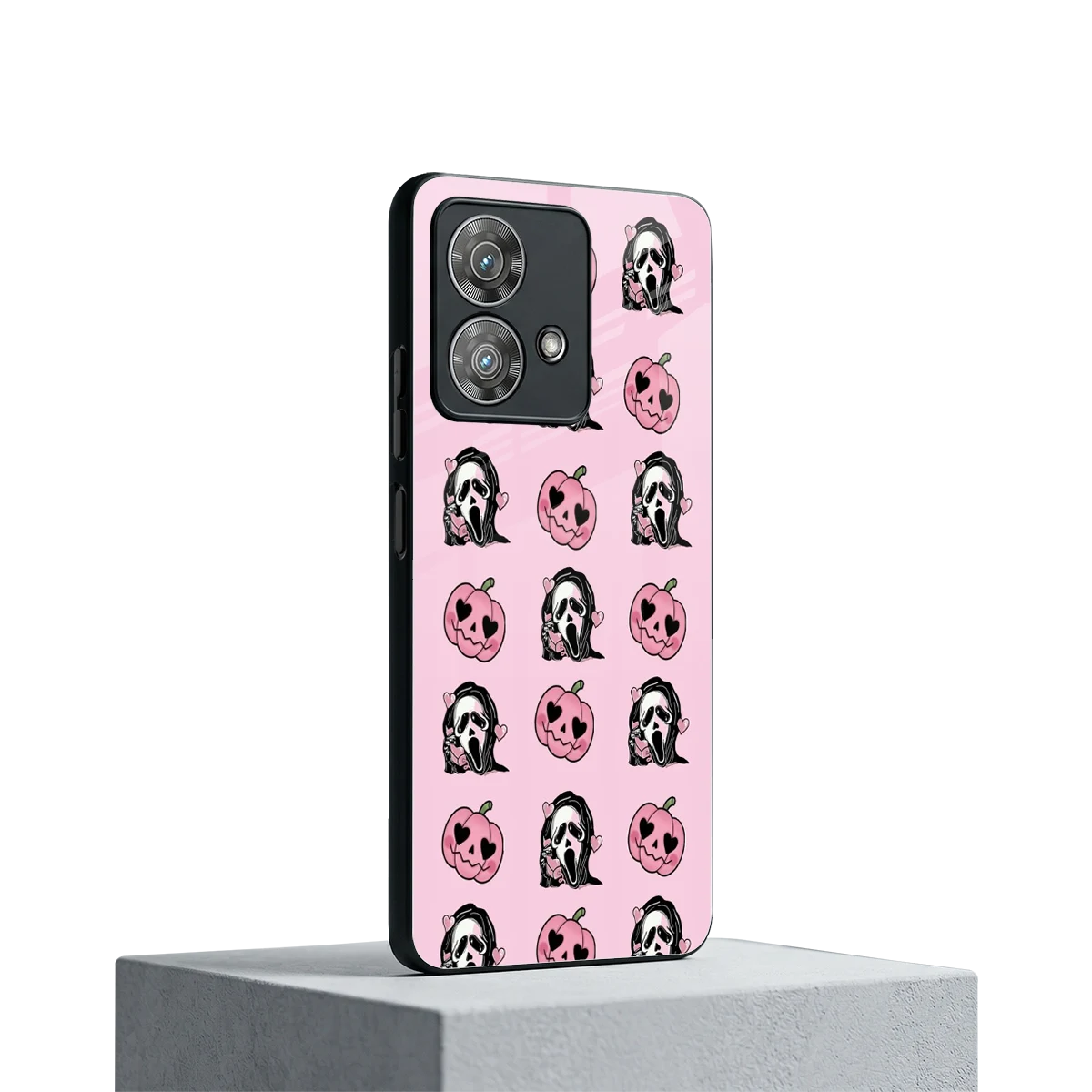 Friendly Ghost motorola edge 40 neo 5g mobile cover | shockproof glass phone case