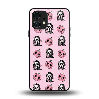 Friendly Ghost back phone cover | glass case for nothing phone 1