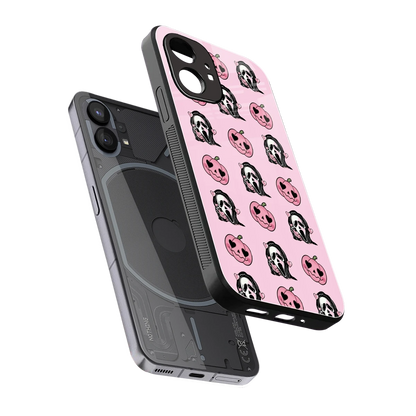 Friendly Ghost sleek nothing phone 1 cover with tempered glass back and TPU edges