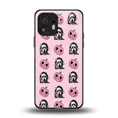 Friendly Ghost back phone cover | glass case for nothing phone 2