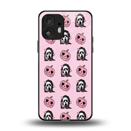 Friendly Ghost back phone cover | glass case for nothing phone 2