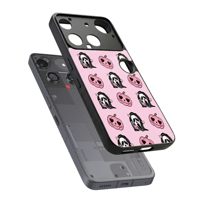 Friendly Ghost sleek nothing phone 3 cover with tempered glass back and TPU edges