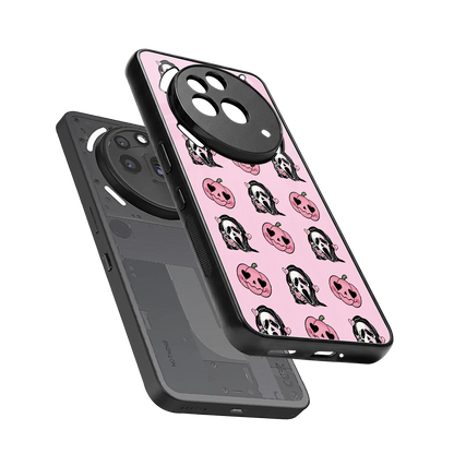 Friendly Ghost sleek nothing phone 3a pro cover with tempered glass back and TPU edges