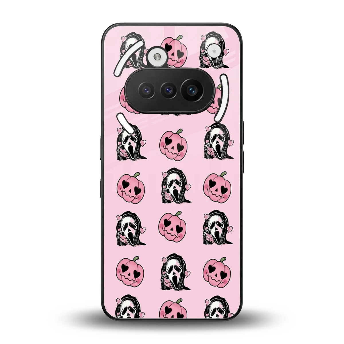 Friendly Ghost back phone cover | glass case for nothing phone 3a
