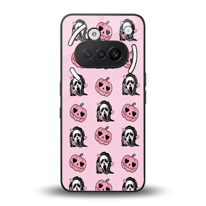 Friendly Ghost back phone cover | glass case for nothing phone 3a
