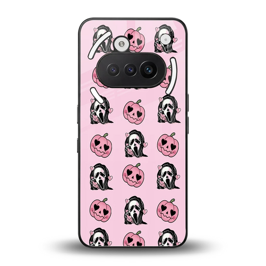 Friendly Ghost back phone cover | glass case for nothing phone 3a