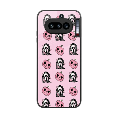Friendly Ghost back phone cover | glass case for nothing phone 4a