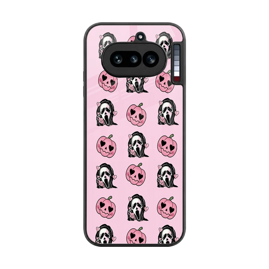 Friendly Ghost back phone cover | glass case for nothing phone 4a