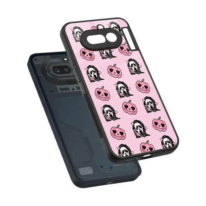 Friendly Ghost sleek nothing phone 4a cover with tempered glass back and TPU edges