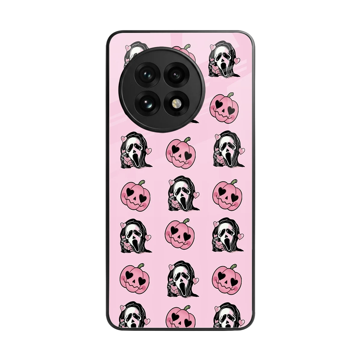 Friendly Ghost back phone cover | glass case for oneplus 13r