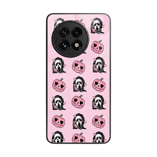 Friendly Ghost back phone cover | glass case for oneplus 13r