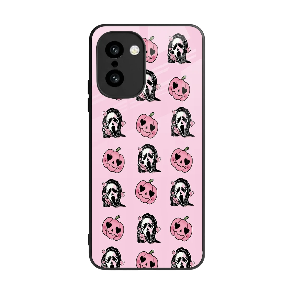 Friendly Ghost back phone cover | glass case for oneplus 15r