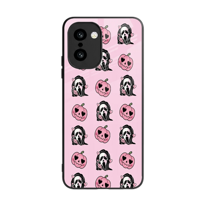 Friendly Ghost back phone cover | glass case for oneplus 15r