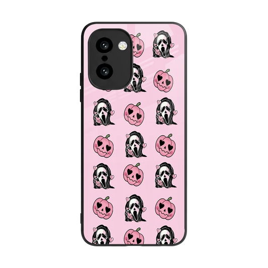 Friendly Ghost back phone cover | glass case for oneplus 15r