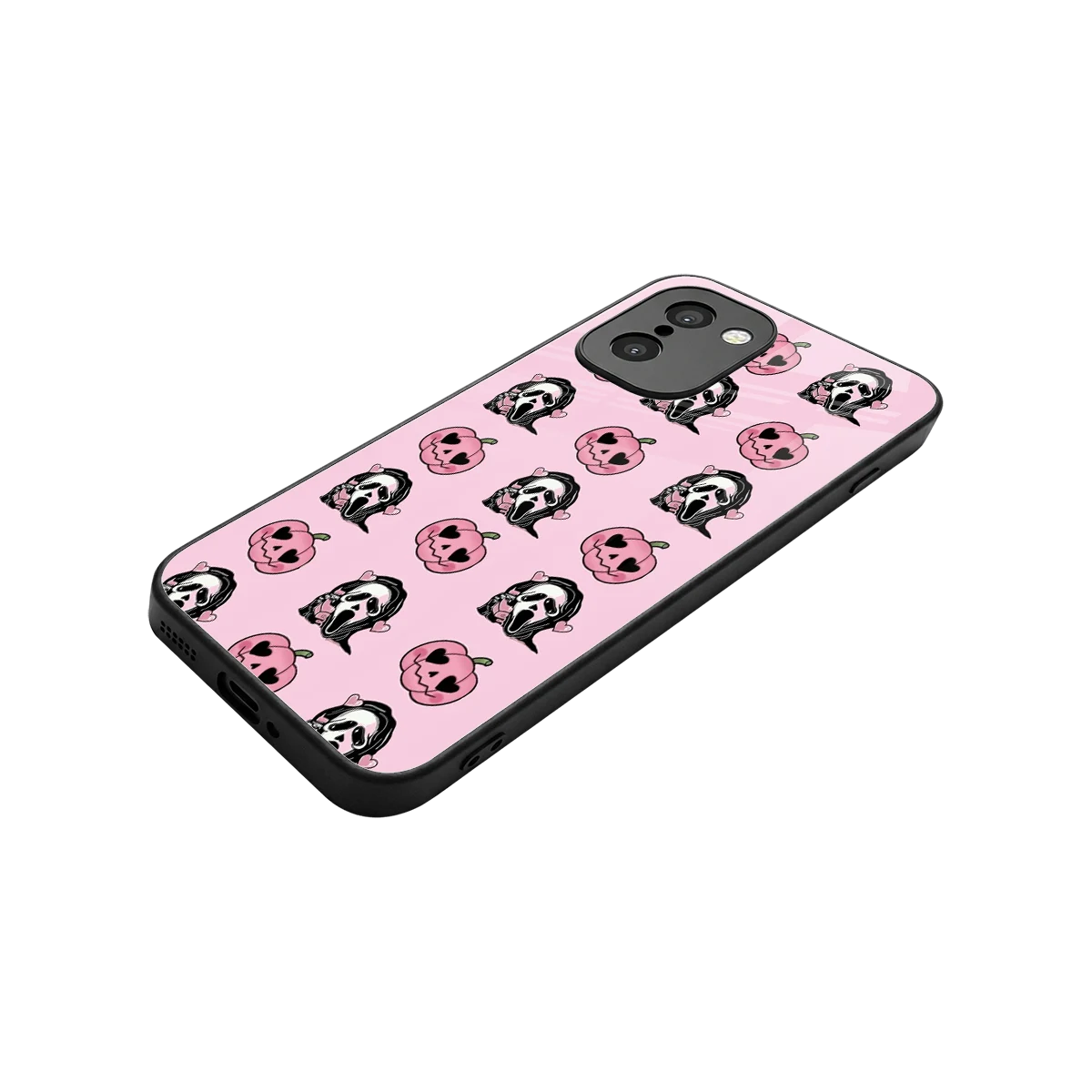 Friendly Ghost stylish phone case for oneplus 15r | glossy glass and slim fit