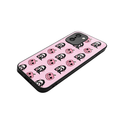 Friendly Ghost stylish phone case for oneplus 15r | glossy glass and slim fit