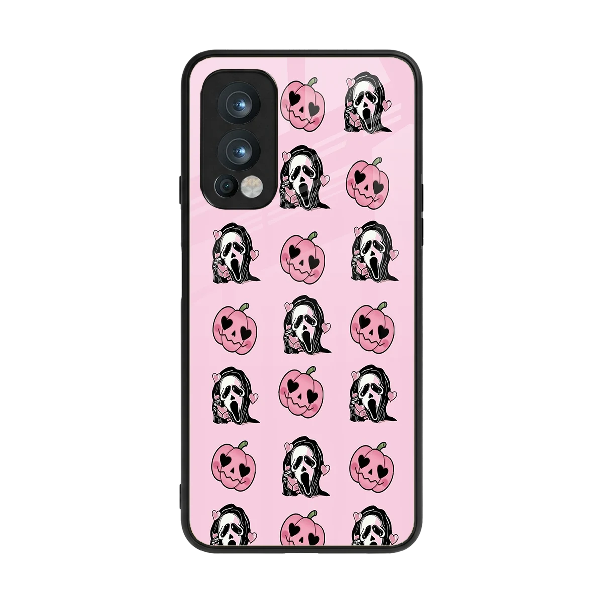 Friendly Ghost back phone cover | glass case for oneplus nord 2