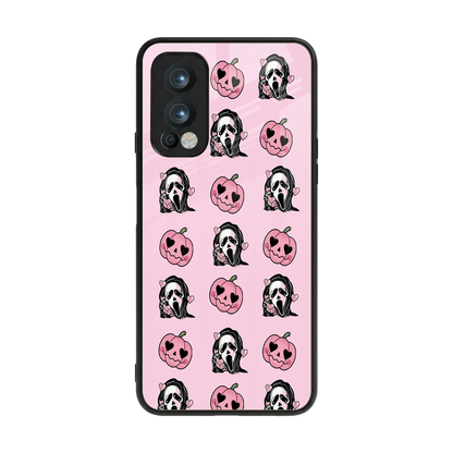 Friendly Ghost back phone cover | glass case for oneplus nord 2