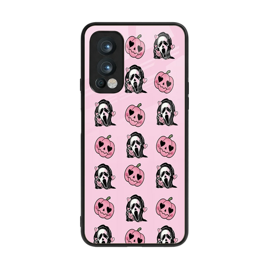 Friendly Ghost back phone cover | glass case for oneplus nord 2