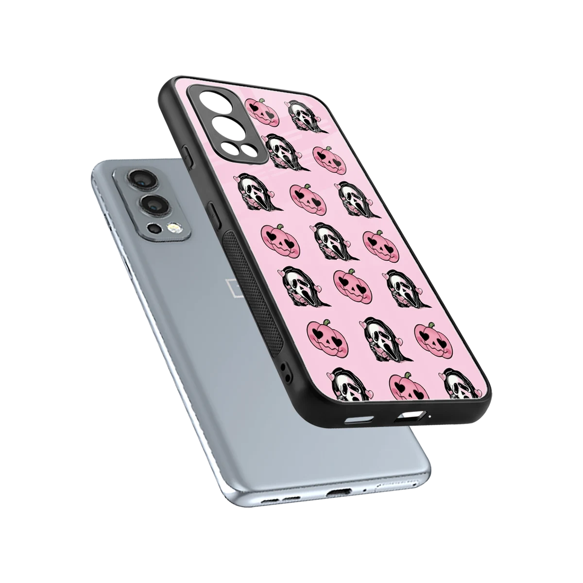Friendly Ghost sleek oneplus nord 2 cover with tempered glass back and TPU edges
