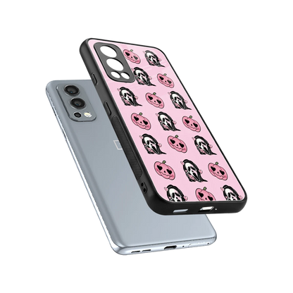 Friendly Ghost sleek oneplus nord 2 cover with tempered glass back and TPU edges