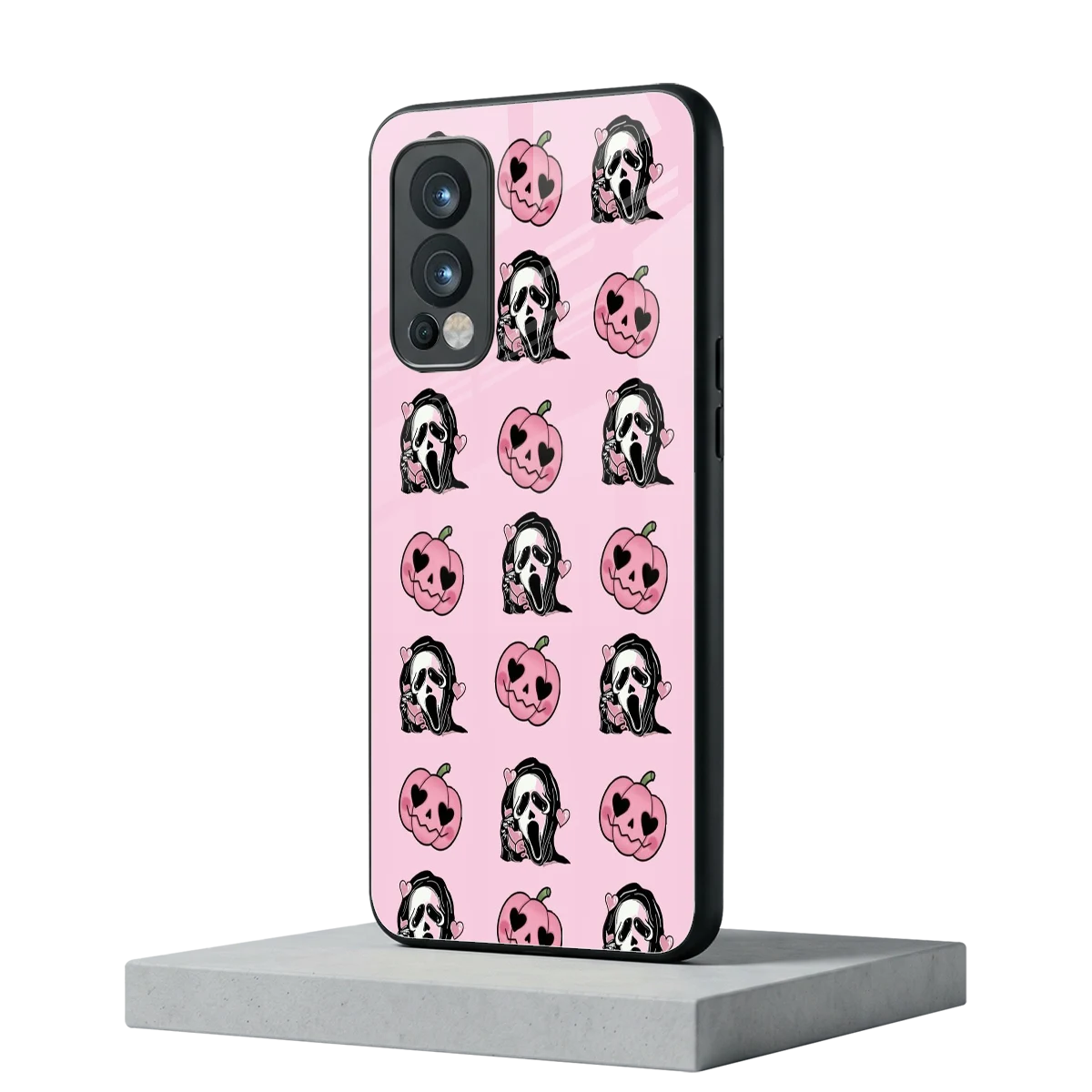 Friendly Ghost oneplus nord 2 mobile cover | shockproof glass phone case