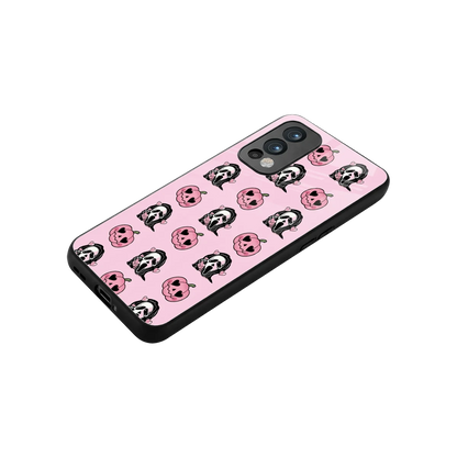 Friendly Ghost stylish phone case for oneplus nord 2 | glossy glass and slim fit