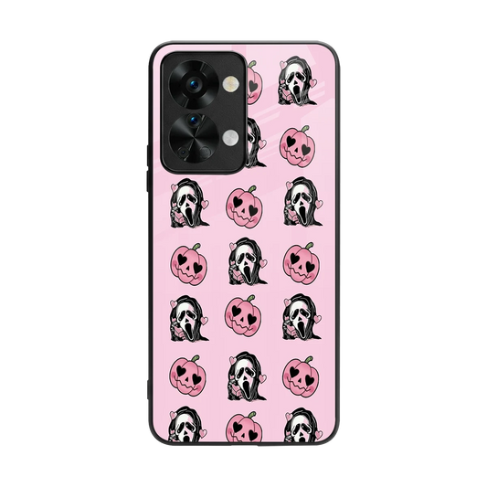 Friendly Ghost back phone cover | glass case for oneplus nord 2t