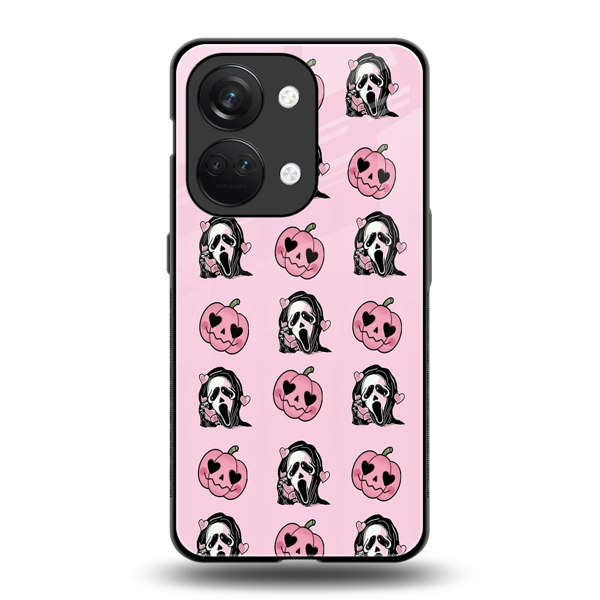 Friendly Ghost back phone cover | glass case for oneplus nord 3