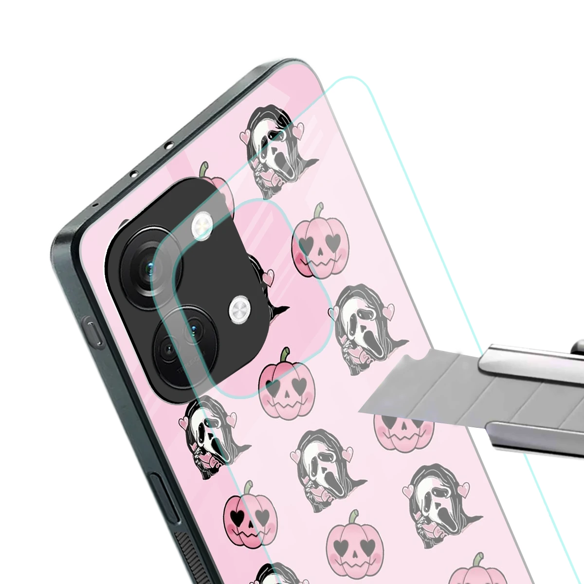 Friendly Ghost stylish phone case for oneplus nord 3 | glossy glass and slim fit