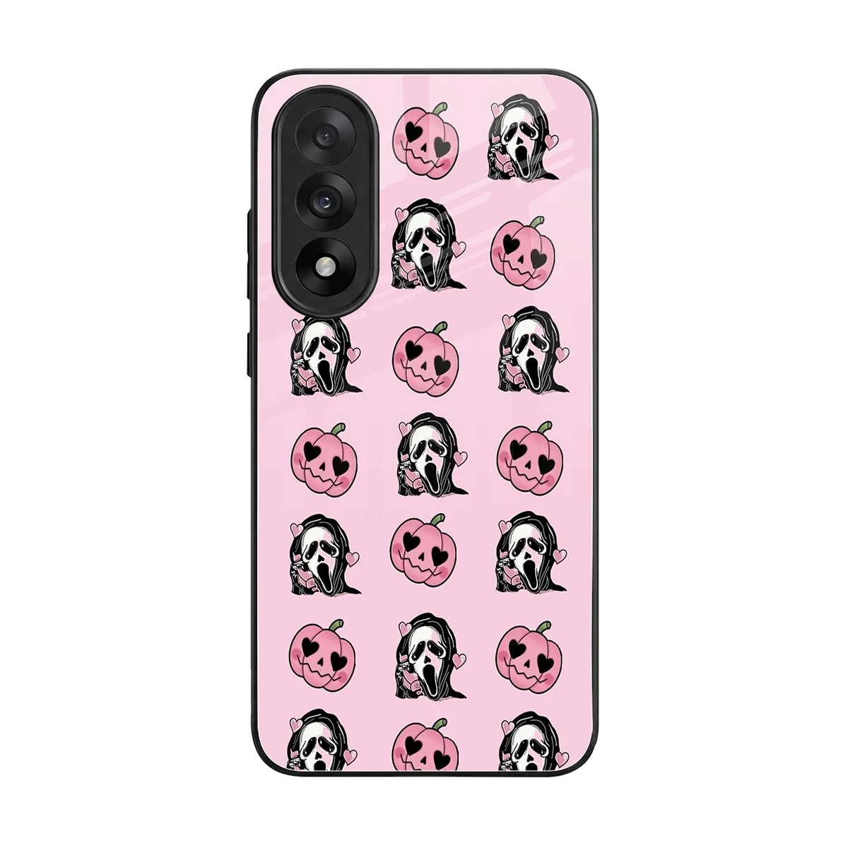 Friendly Ghost back phone cover | glass case for oneplus nord 5