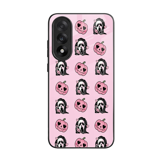 Friendly Ghost back phone cover | glass case for oneplus nord 5