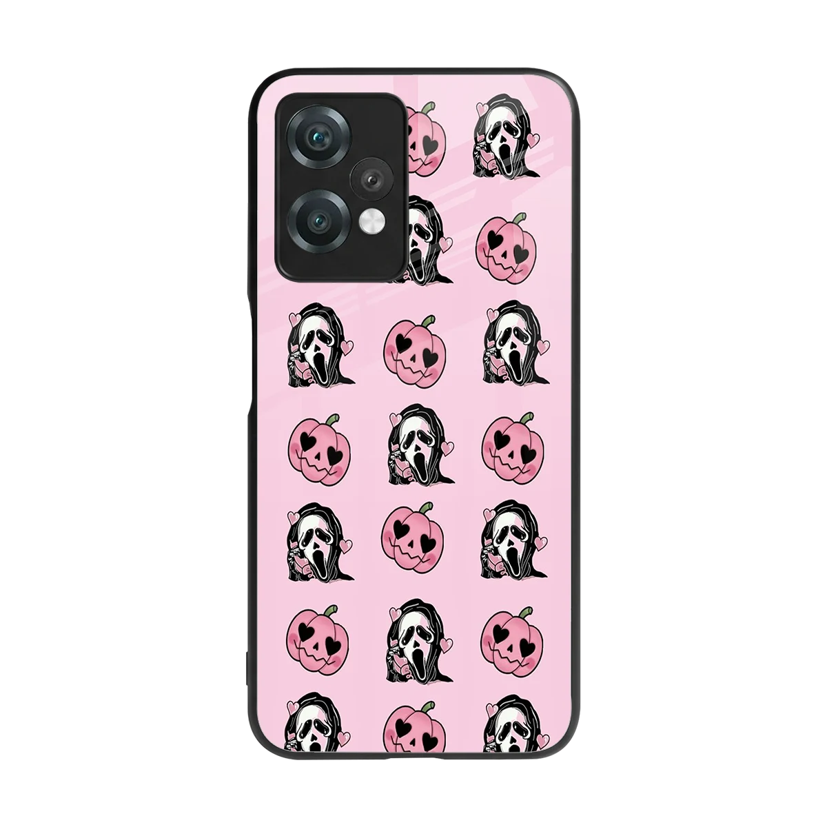 Friendly Ghost back phone cover | glass case for oneplus nord ce 2 lite
